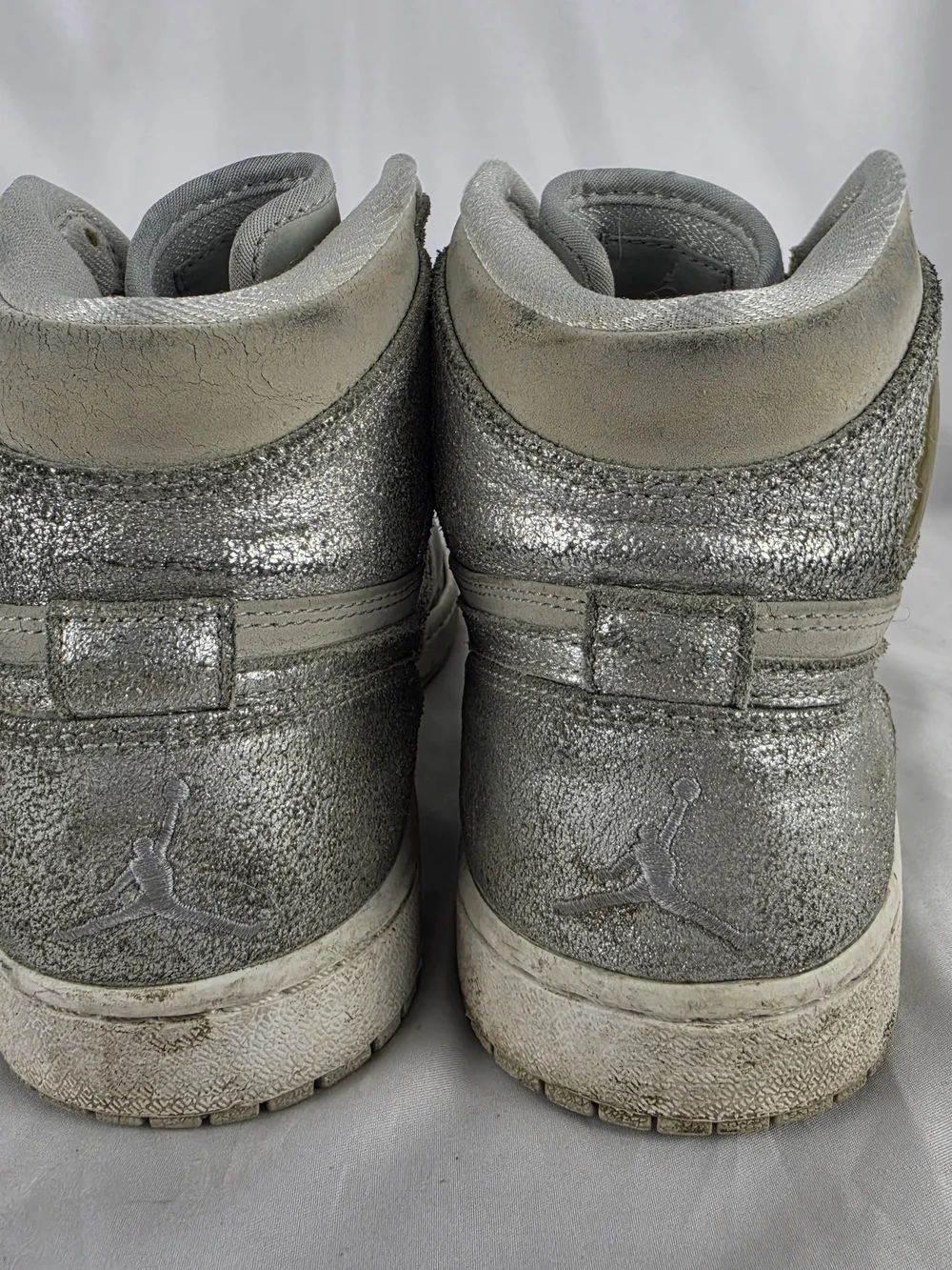 BEATERS 2009 Air Jordan 1 Retro “25th Silver Anniversary” Mens Size 9.5